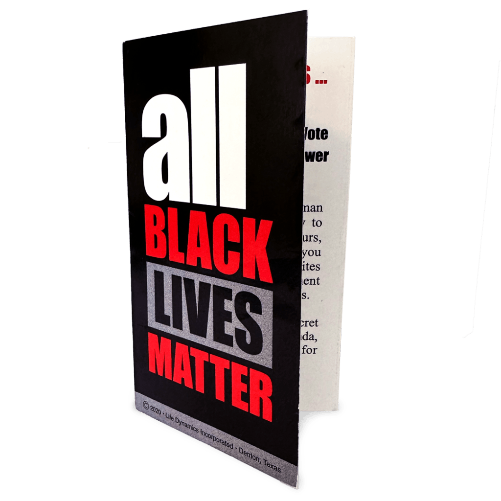 The All Black Lives Matter Card - Produced By Life Dynamics Inc