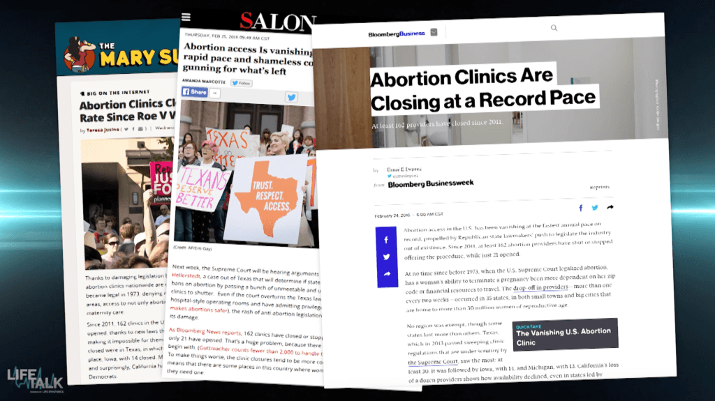 Salon Magazine, Bloomberg Online, and others write about the nation's disappearing abortion clinics. ( real choice) 