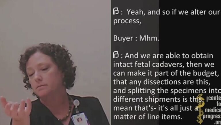 Planned Parenthood: intact fetal cadavers a matter of line items